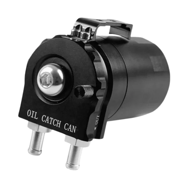 Universal Baffled Oil Catch Can Kit – Polished Aluminum with Breather Filter